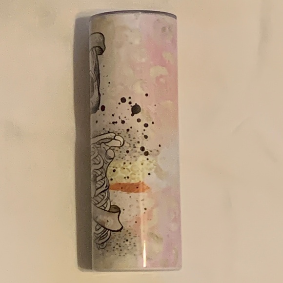 Floral Skull Tumbler (NWT) - Picture 2 of 6
